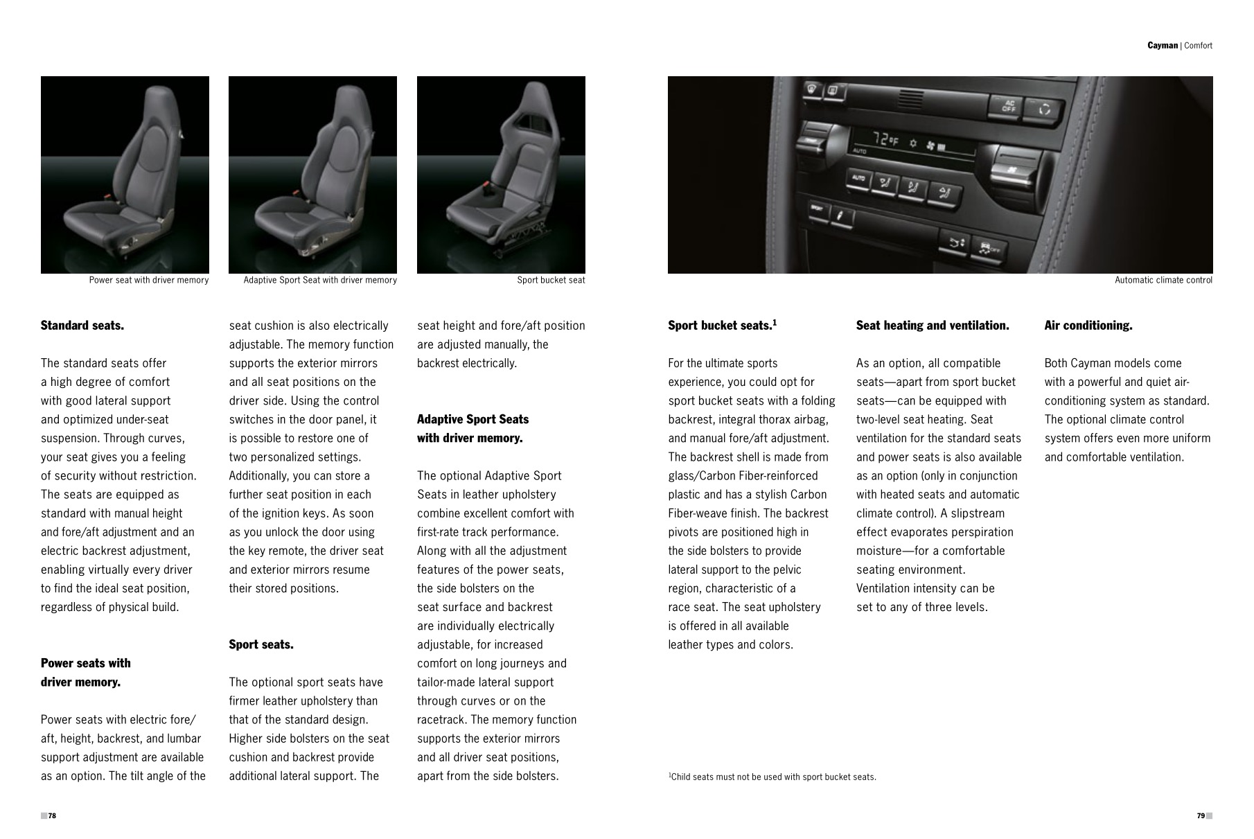 2012 Porsche Cayman Brochure Page 56